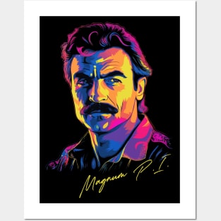 Magnum PI - 80s Vintage Style Design Posters and Art